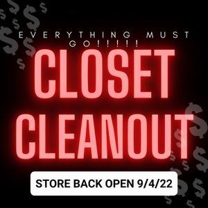 STORE BACK OPENING SEPTEMBER 4TH!!!!